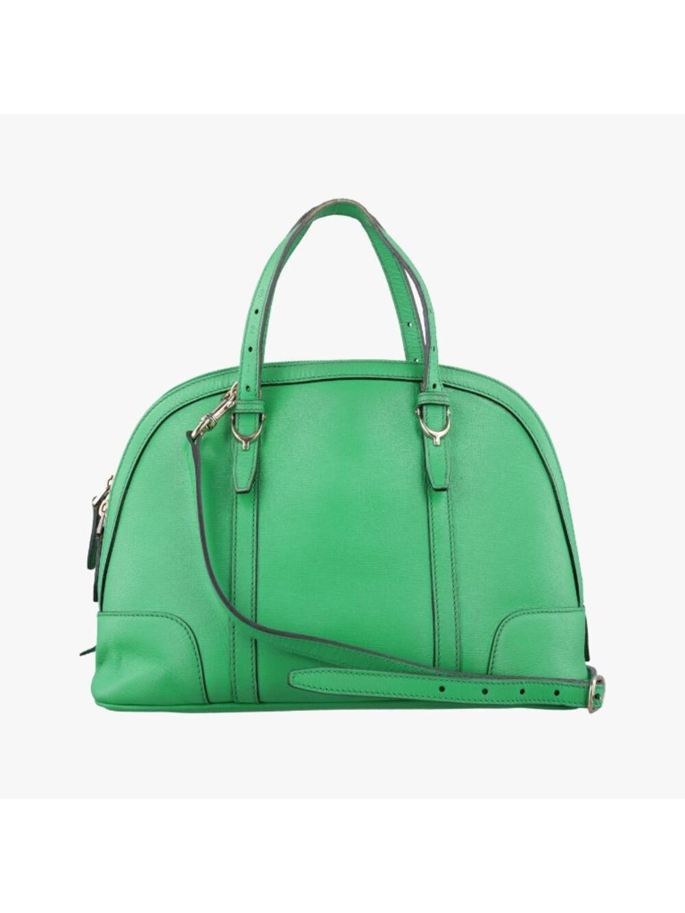 Gucci Guccissima Green Leather Shoulder Bag